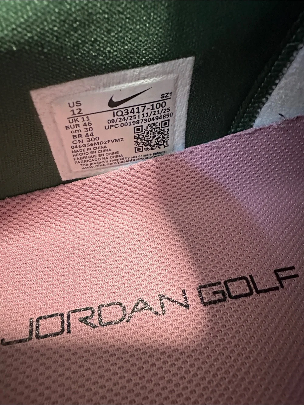 ❤️ Air Jordan 1 Liw G Spiked Golf Shoe
